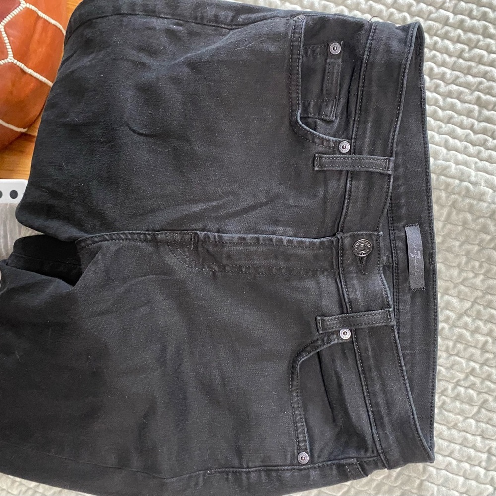 Seven 7 for All Mankind High Waist Ankle Gwenevere Black Denim Skinny Jeans 29 - Picture 5 of 13